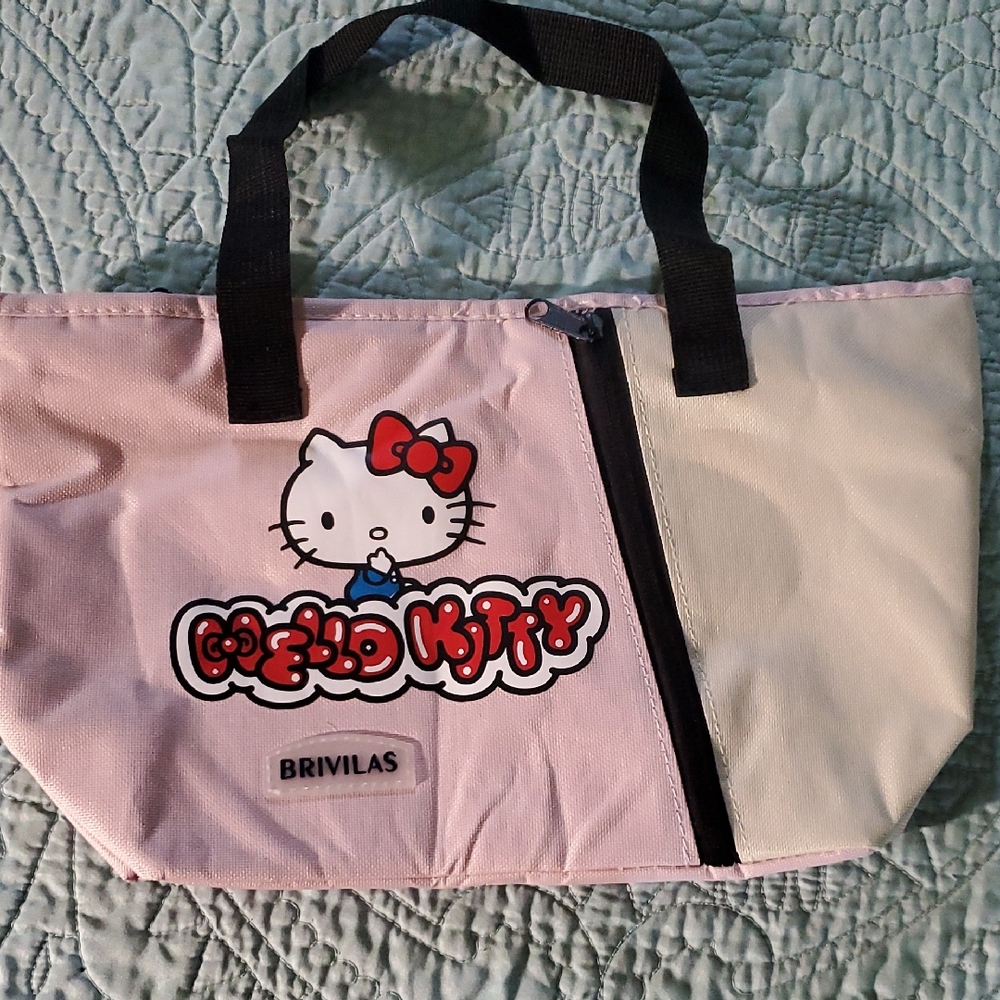 Hello Kitty Pink and Cream Tote Lunch Bag